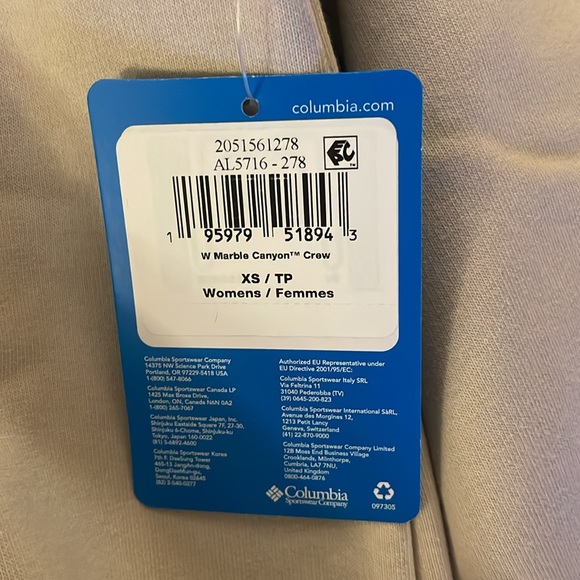 Women’s Columbia Marble Canyon Crew Sweatshirt - Picture 8 of 8